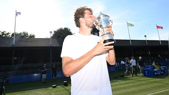 Maxime Cressy beats Alexander Bublik to win ATP Hall of Fame Open title
