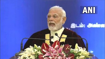 #WATCH: PM Modi meets students in classrooms who couldn't find place in overpacked hall at Anna University convocation
