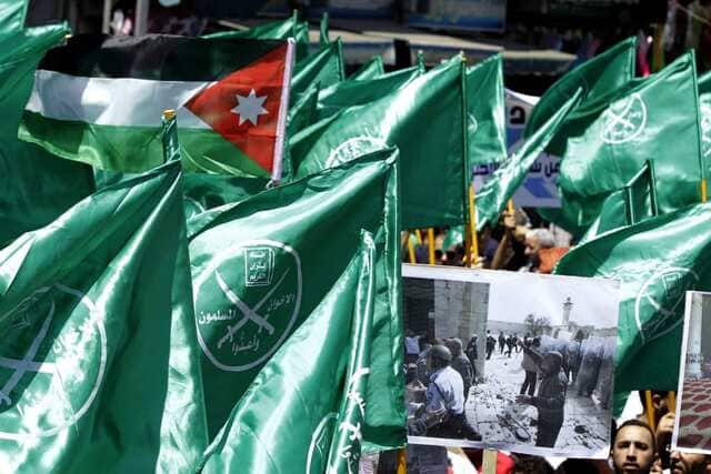 Hamas supporters in Gaza City in April 2021. AP