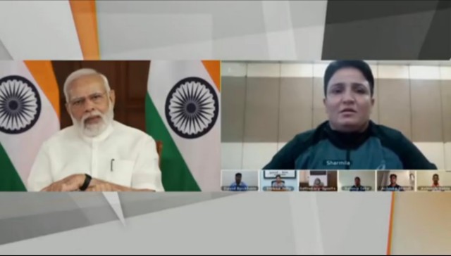 Prime Minister Narendra Modi interacts with Commonwealth Games 2022 bound contingent Prime Minister Narendra Modi interacts with Commonwealth Games 2022 bound contingent