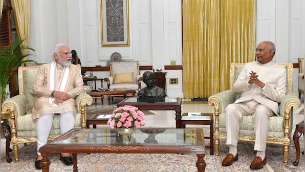 PM Modi calls on President Ram Nath Kovind before latter's term ends on 24 July