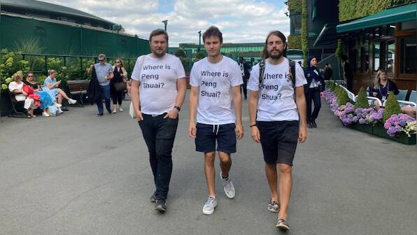 Wimbledon 2022: Activists with Peng Shuai T-shirts searched at All England Club