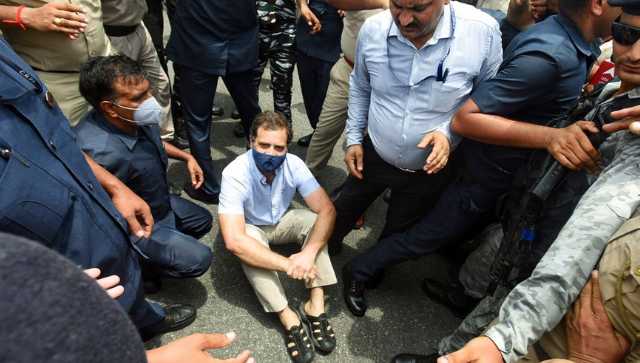 'India is a police state': Rahul Gandhi, Congress MPs detained for protest in Delhi 'India is a police state': Rahul Gandhi, Congress MPs detained for protest in Delhi