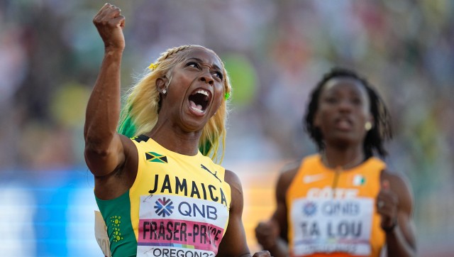 World Athletics Championships 2022: Shelly-Ann Fraser-Pryce wins fifth world 100m title in Jamaican cleansweep World Athletics Championships 2022: Shelly-Ann Fraser-Pryce wins fifth world 100m title in Jamaican cleansweep
