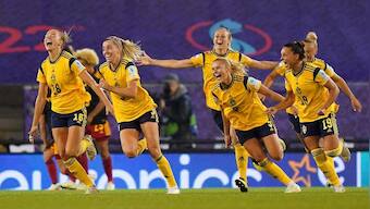 Women's Euro 2022: Linda Sembrant strikes as Sweden beat Belgium to set up England semi-final