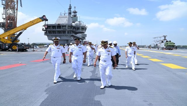 India's first indigenously-made aircraft carrier INS Vikrant handed over to Navy India's first indigenously-made aircraft carrier INS Vikrant handed over to Navy