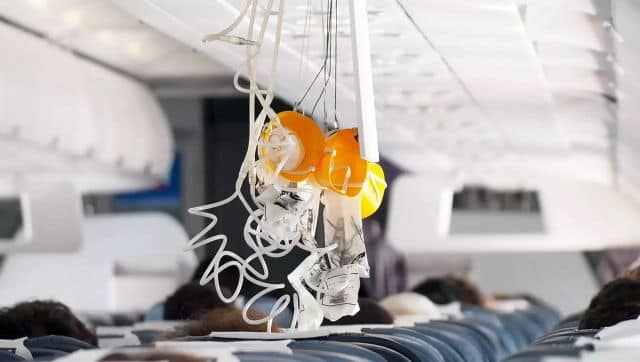 When cabin pressure falls, oxygen masks are deployed in an attempt to maintain oxygen levels. Image used for representational purposes/AFP