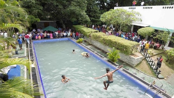 Pool parties and picnics galore: What's going on inside the Sri Lankan presidential palace?