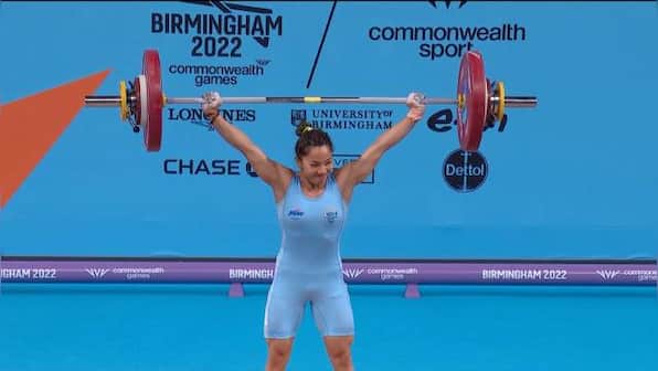 Commonwealth Games: Mirabai Chanu clinches India's first gold medal; breaks her Games record