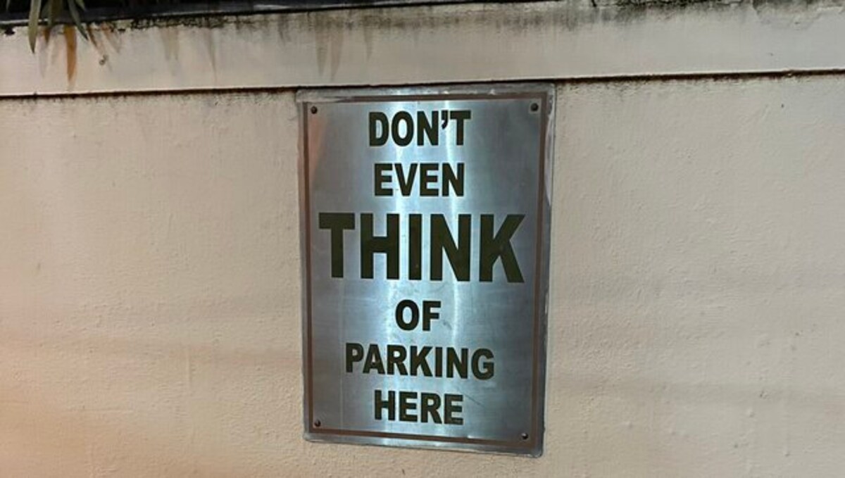 Hilarious 'No Parking Signs' from Bengaluru's Koramangala go viral, see pictures Hilarious 'No Parking Signs' from Bengaluru's Koramangala go viral, see pictures