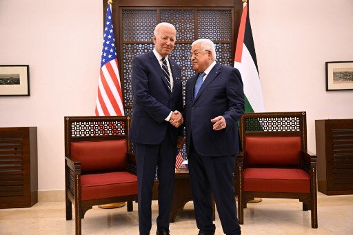 Biden meets Palestinian leader Mahmud Abbas ahead of Saudi Arabia visit Biden meets Palestinian leader Mahmud Abbas ahead of Saudi Arabia visit