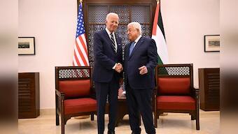 Biden meets Palestinian leader Mahmud Abbas ahead of Saudi Arabia visit