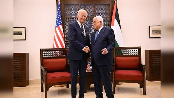 Biden meets Palestinian leader Mahmud Abbas ahead of Saudi Arabia visit