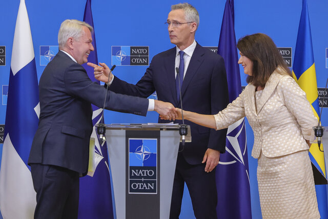NATO nations sign accession protocols for Sweden and Finland, formally start membership process NATO nations sign accession protocols for Sweden and Finland, formally start membership process