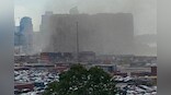 Part of Beirut port silos, damaged in 2020 blast, collapses
