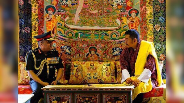 Indian Army chief meets Bhutan king in Thimpu amid Chinese attempts to expand military infrastructure near Doklam