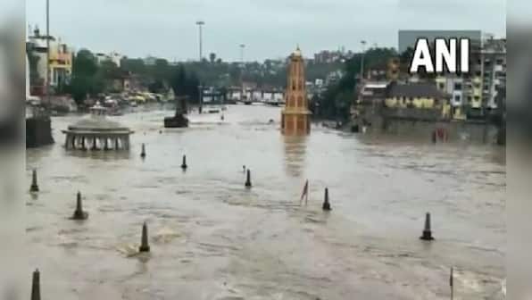 WATCH: Temples submerged in Maharashtra's Nashik as Godavari river overflows due to heavy rainfall