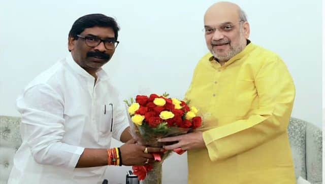 Jharkhand Chief Minister Hemant Soren met Union Home Minister Amit Shah in New Delhi last month. Image courtesy: @JharkhandCMO/Twitter