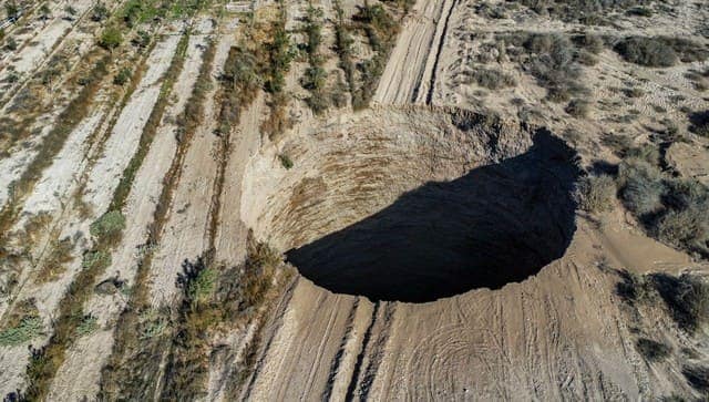 Chile's giant sinkhole grows wide enough to swallow India Gate: Everything you need to know about phenomenon