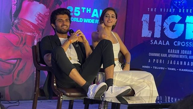Vijay Deverakonda trolled for putting his feet up on the table in front of a journalist Vijay Deverakonda trolled for putting his feet up on the table in front of a journalist