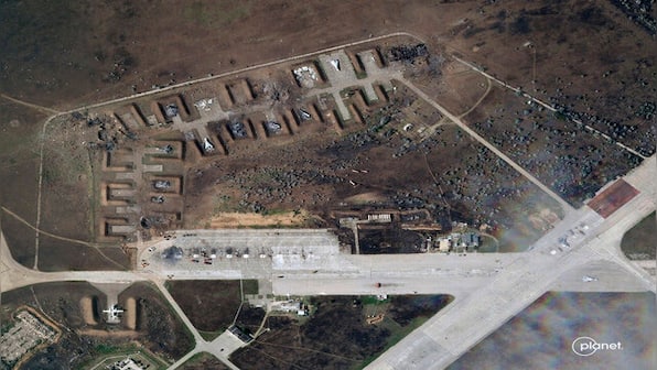 Ukraine says 9 Russian warplanes destroyed in deadly string of explosions in Crimea