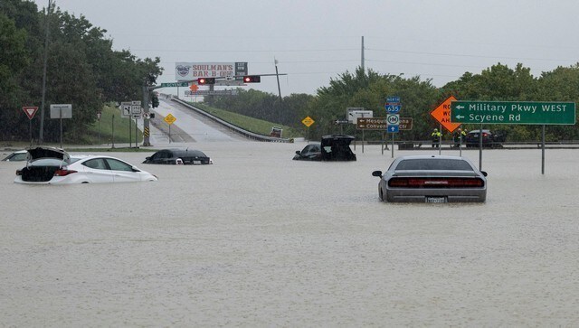 Submerged cars, wrecked homes: Texas reels under massive flood - Photos ...