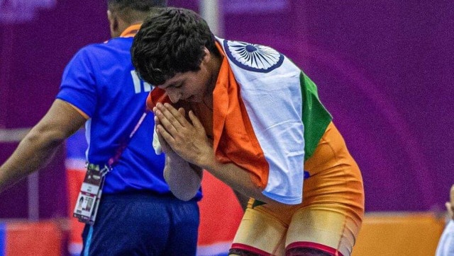 Abshu Malik won a silver medal in the 57kg category, interestingly on her birthday. Image: Twitter 