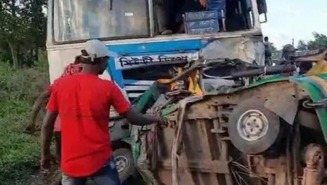 West Bengal: Nine dead as autorickshaw rams into bus in Birbum district West Bengal: Nine dead as autorickshaw rams into bus in Birbum district