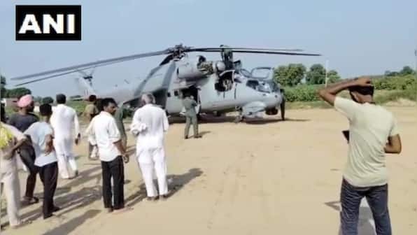Rajasthan: IAF's Mi-35 attack helicopter makes emergency landing in Hanumangarh district