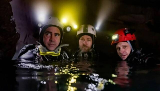 Colin Farrell, Joel Edgerton and Viggo Mortensen in Thirteen Lives