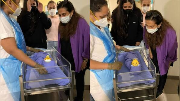 Sonam Kapoor's sister Rhea shares first glimpse of actress' newborn, in tears