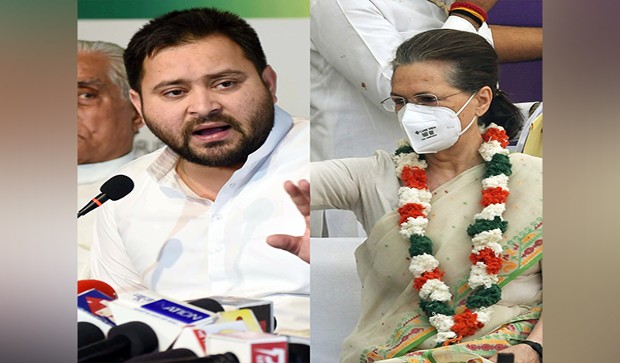 Bihar: Tejashwi Yadav to meet Sonia Gandhi in Delhi ahead of floor test Bihar: Tejashwi Yadav to meet Sonia Gandhi in Delhi ahead of floor test