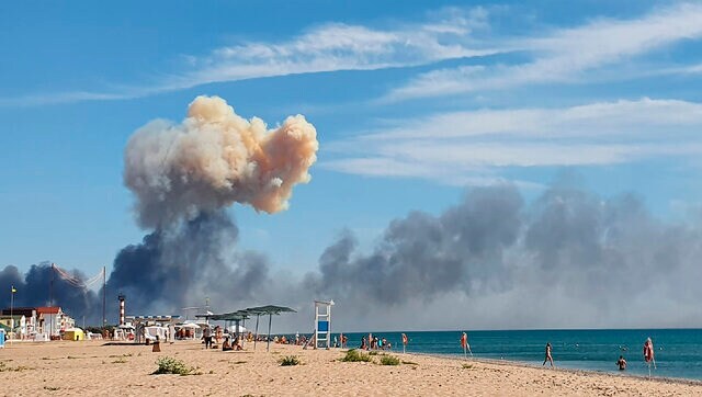 Crimea arms depot blast: Russia claims sabotage as Ukraine 'confirms' role of elite military unit Crimea arms depot blast: Russia claims sabotage as Ukraine 'confirms' role of elite military unit