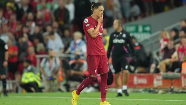 Premier League: Darwin Nunez red card costs Liverpool more ground in draw with Crystal Palace