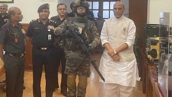 Rajnath Singh hands over 'Made in India' F-INSAS with AK-203 assault rifles to Indian Army - WATCH