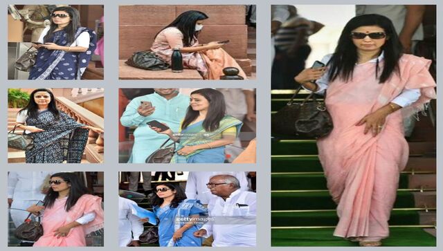 Parliamentarian Mahua Moitra 'rebels with a cause' in ₹27k silk sari for  magazine