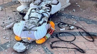 Gandhi statue at Hindu temple in New York vandalised; second attack in 15 days