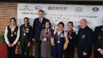 Double podium finish for India in IBSF World Junior Snooker Championships