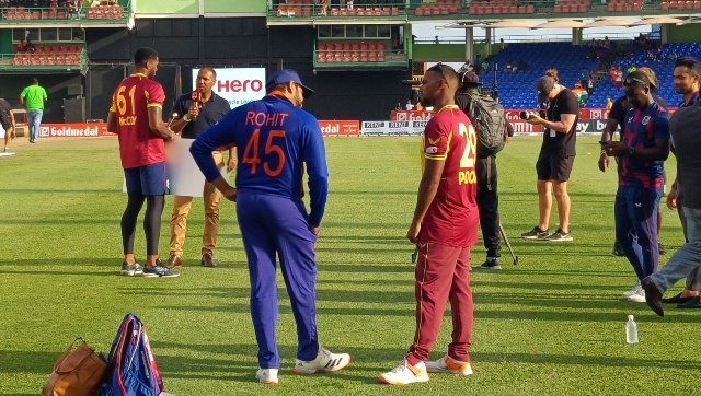 India vs West Indies: Start of third T20I delayed India vs West Indies: Start of third T20I delayed