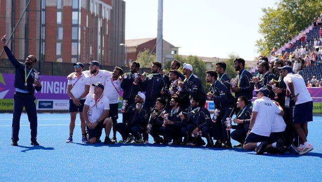India men’s hockey team were outplayed against Australia in a 7-0 defeat in the final, eventually clinching silver medal. AP 
