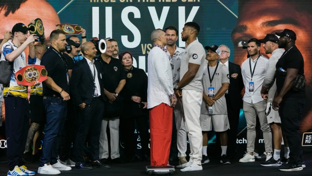 Anthony Joshua maintains weight advantage over Oleksandr Usyk for re-match Anthony Joshua maintains weight advantage over Oleksandr Usyk for re-match