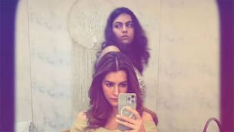 Kriti Sanon grooves to Jackky Bhagnani’s Mashooka straight from her vanity van