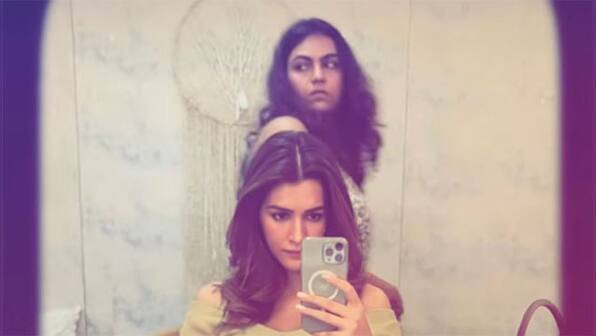 Kriti Sanon grooves to Jackky Bhagnani’s Mashooka straight from her vanity van