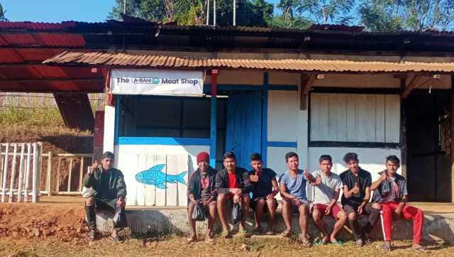 The local fish and meat shop near Nongpoh in Meghalaya which former Indian Army officer Major Ajit Singh helped to open. Image courtesy Indra Shekhar Singh