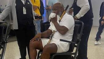 Pictures of legendary boxer Mike Tyson sitting in a wheelchair go viral