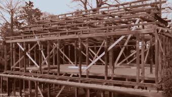 Houses in Japan, before modern architecture, were constructed without any nail, screw or glue