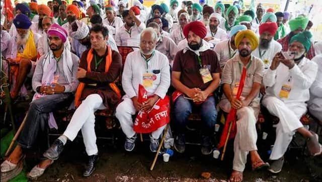 Kisan Sansad being held in Delhi. PTI