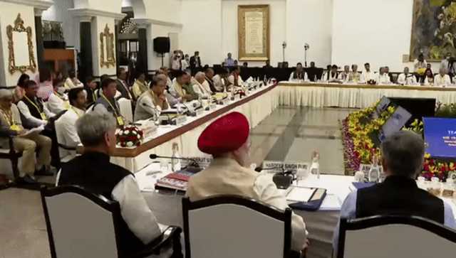 WATCH: PM Modi chairs first crucial in-person NITI Aayog meet after 2019, discuss NEP, crops; Telangana CM absent