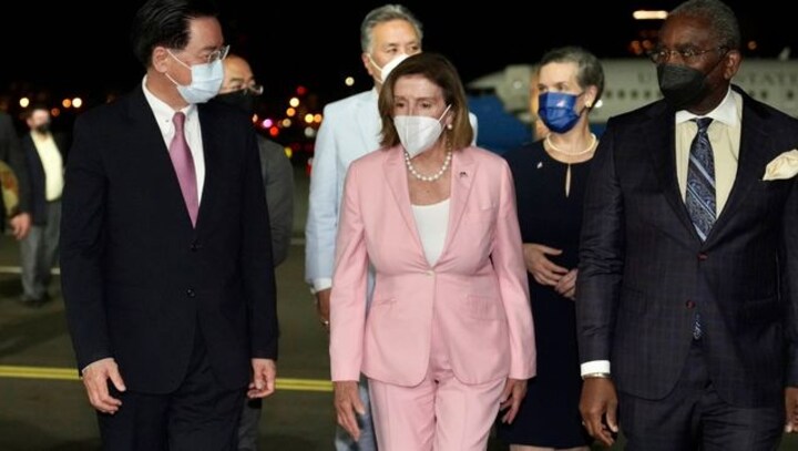 'Peace to the region', says US House Speaker Nancy Pelosi as her visit to Taiwan sets off diplomatic firestorm