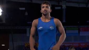 Commonwealth Games: Wrestler Naveen Kumar clinches India's 12th gold medal; beats Pakistan's Sharif Tahir